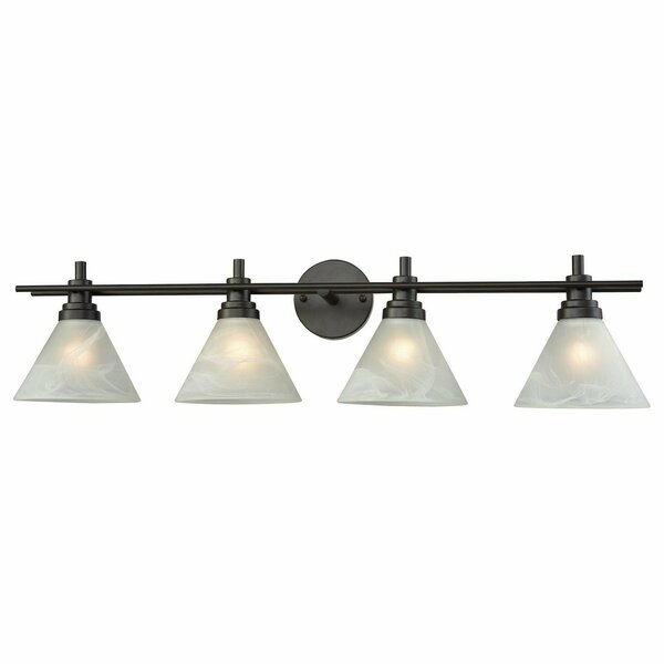 Elk Lighting Pemberton 4 Light Vanity In Oil Rubbed Bronze Wi 12404/4